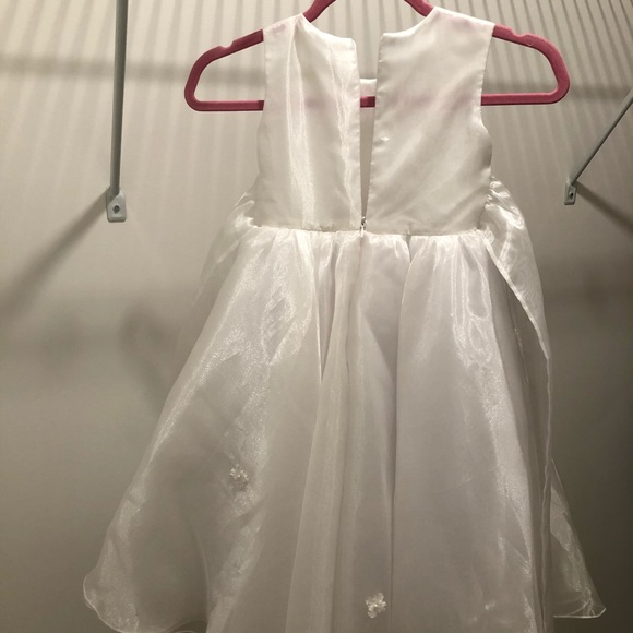Designer Hand-made organza flower girl dress - Picture 4 of 4